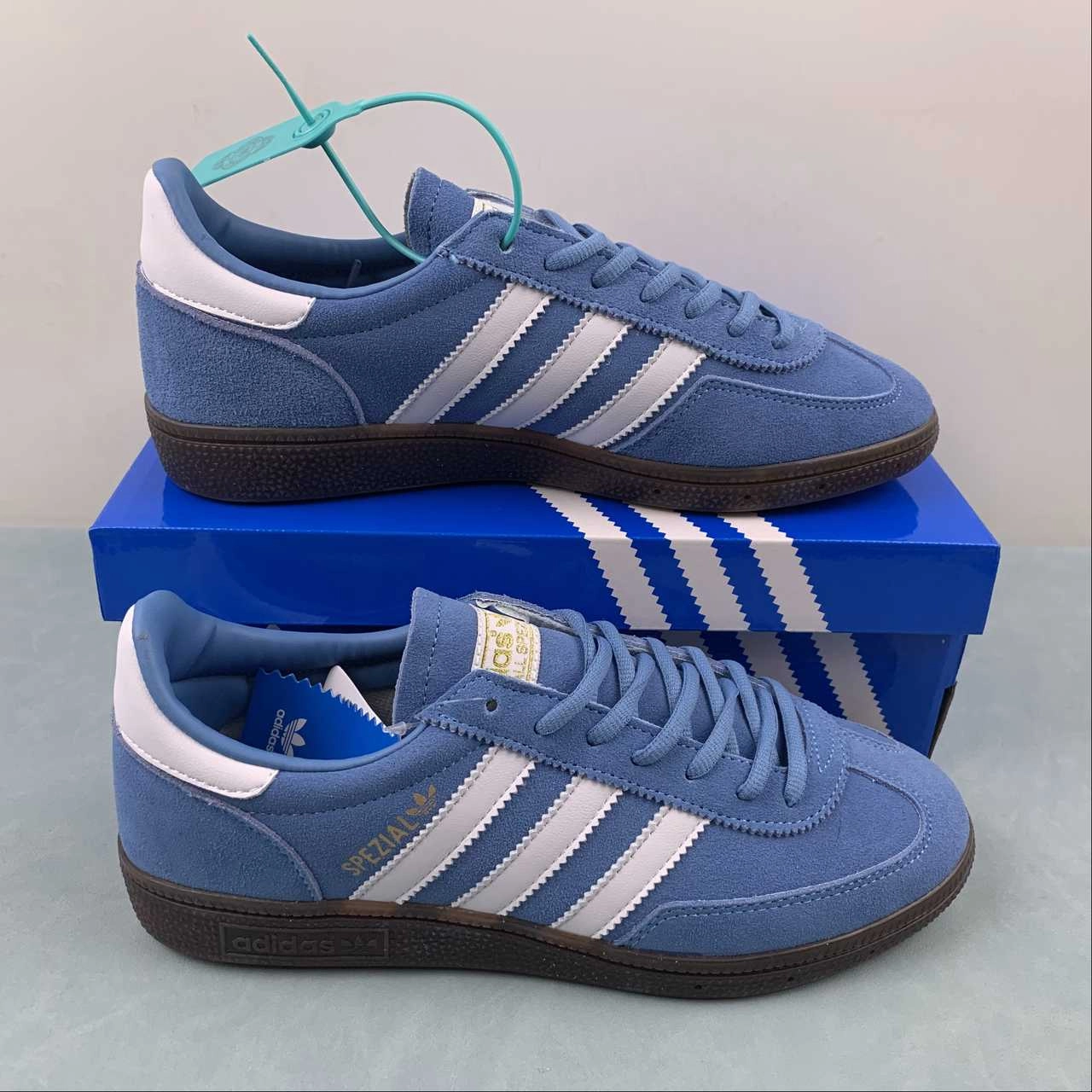 Outstanding breathability Adidas Handball Spezial Light Blue White Gum BD7632