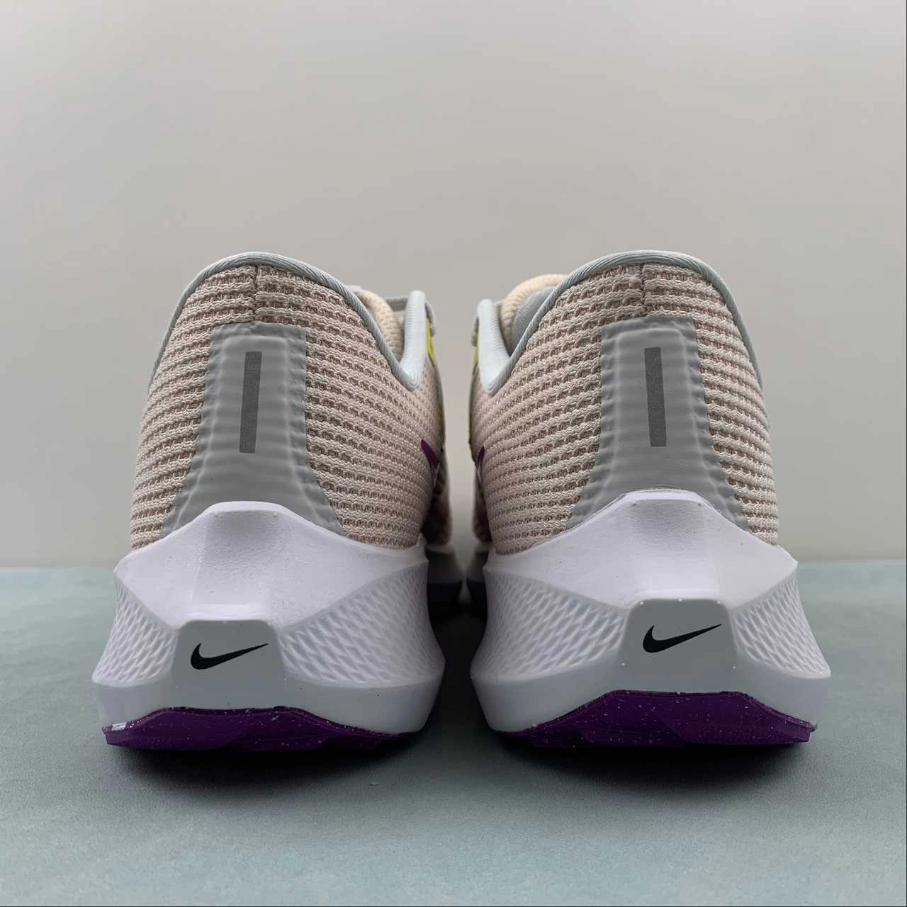 Air Zoom Pegasus 40 Guava Ice Amber Brown Photon Dust Vivid Purple DV3854-800 Midsole density balances softness and support