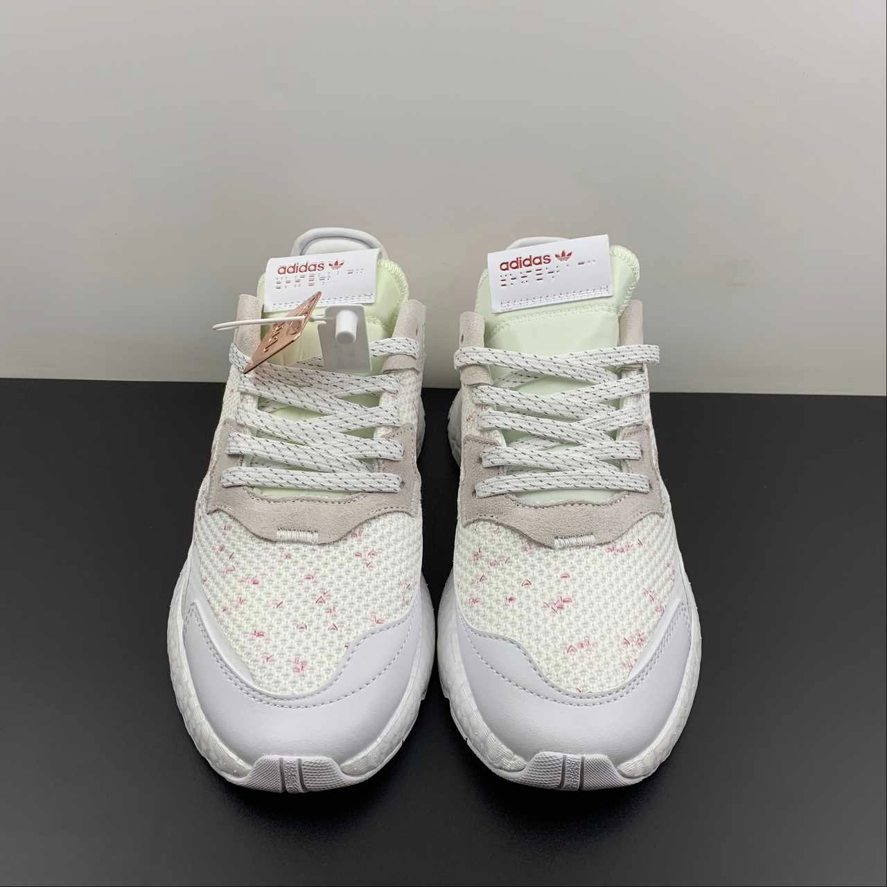 evening run rubber - outsole Adidas Nite Jogger White Grey Red CG6206