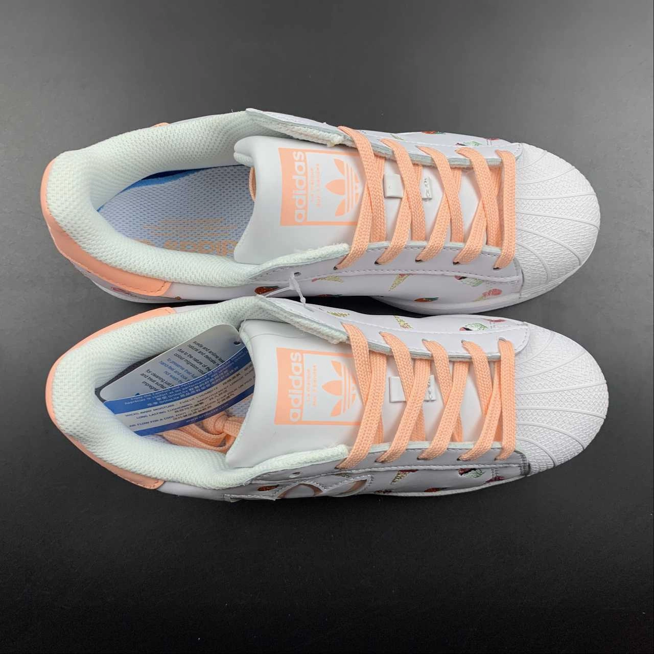 Adidas Superstar Cloud White Cloud White Ray Pink HO5667 Downhill running