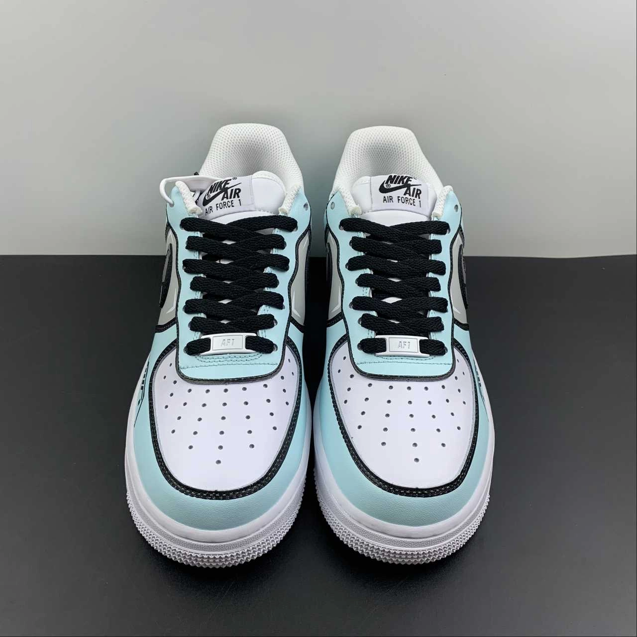 Air Force 1 07 Low Blue Black Gray NY7569-123 Time Saver Quiet Traction