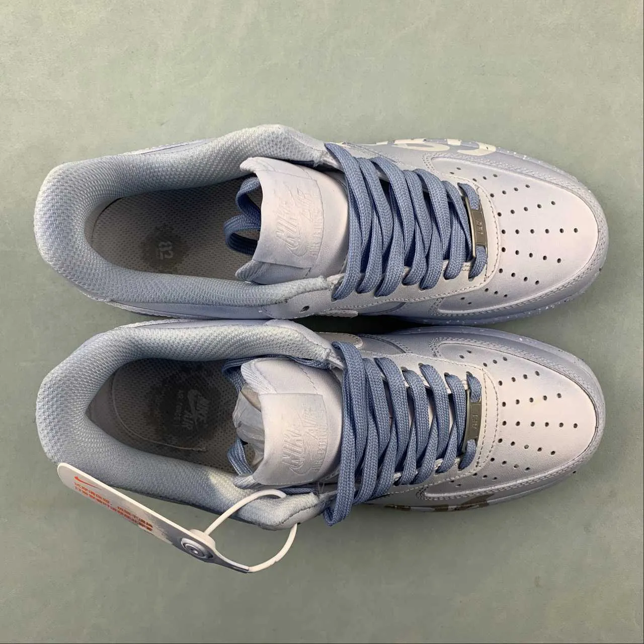 Comfortable Sole Air Force 1 07 Low Baby Blue Customised 315122-111