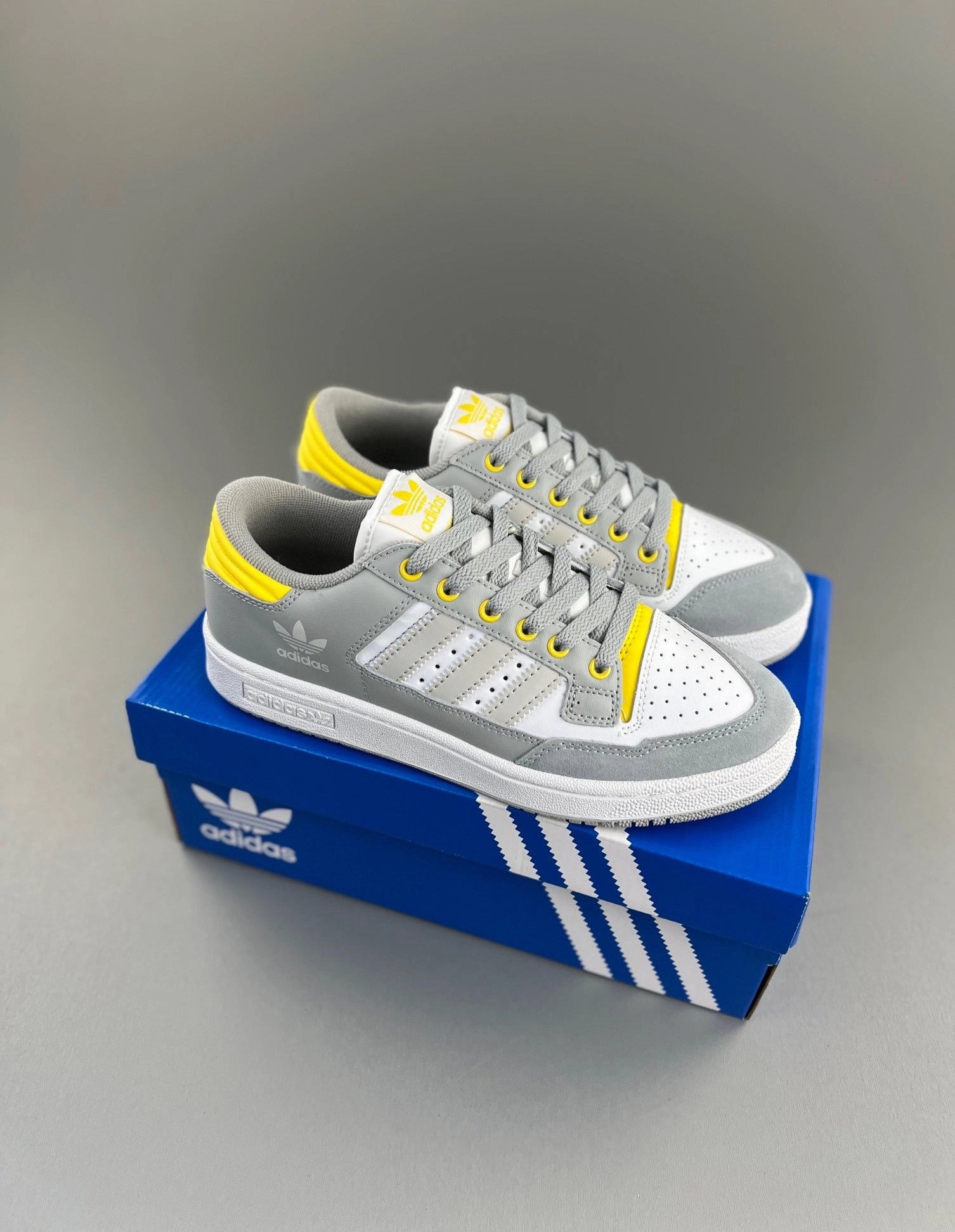 bright colored shoes Adidas Centennial 85 Low ??Grey Yellow?? IE2370