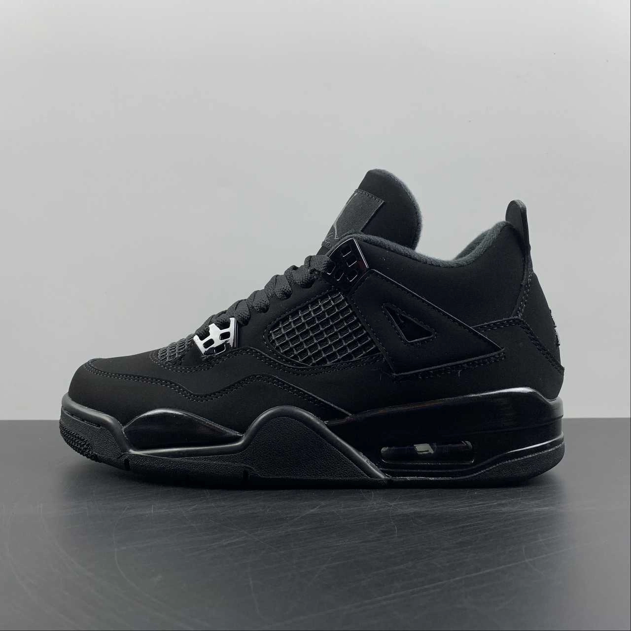Foot Arch Anti   Bacterial Air Jordan 4 Retro Gs Black Cat 2020 Light Graphite Black 408452-010