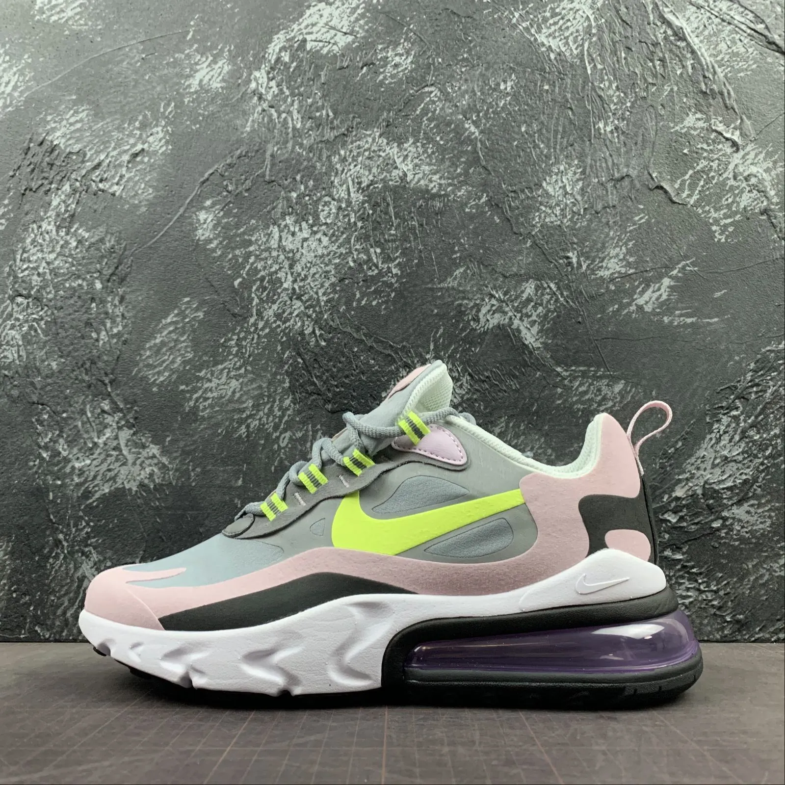 court shoes Air Max 270 React Particle Grey Lemon Venom BQ0103-010