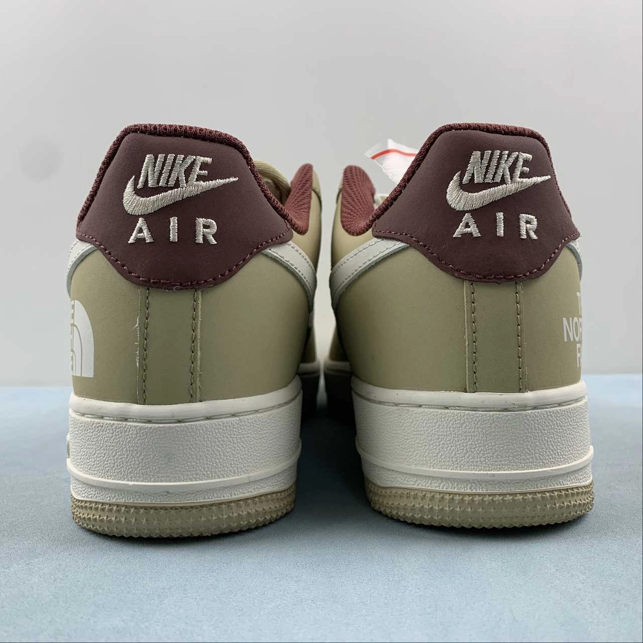 Outdoor Escape Light material Air Force 1 07 Low The North Face Khaki Brown Green BS9055-727