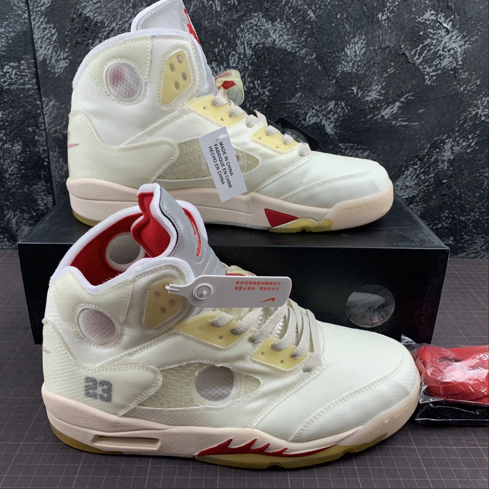 Air Jordan 5 Retro SP Yellow White-Muslin CT8480-002 Sharp Cuts