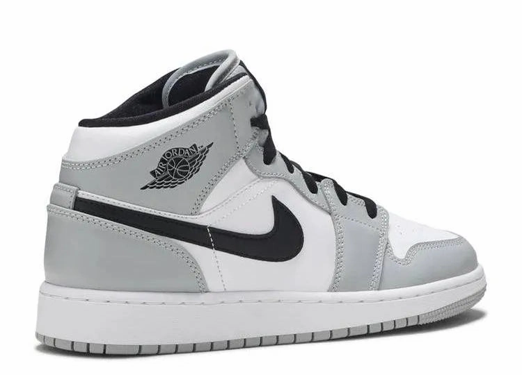 Air Jordan 1 Mid Smoke Grey (GS) Outdoor Walk Herd Path