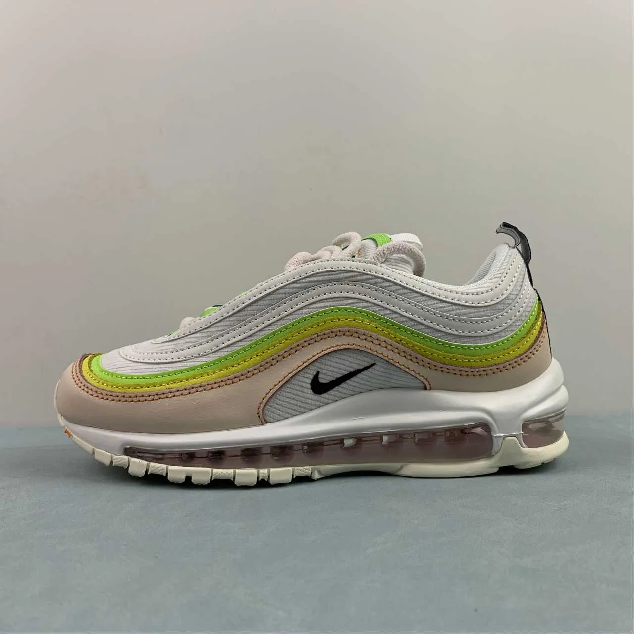 formal - use shoes Air Max 97 Feel Love White Pearl Pink Action Green Black FD0870-100