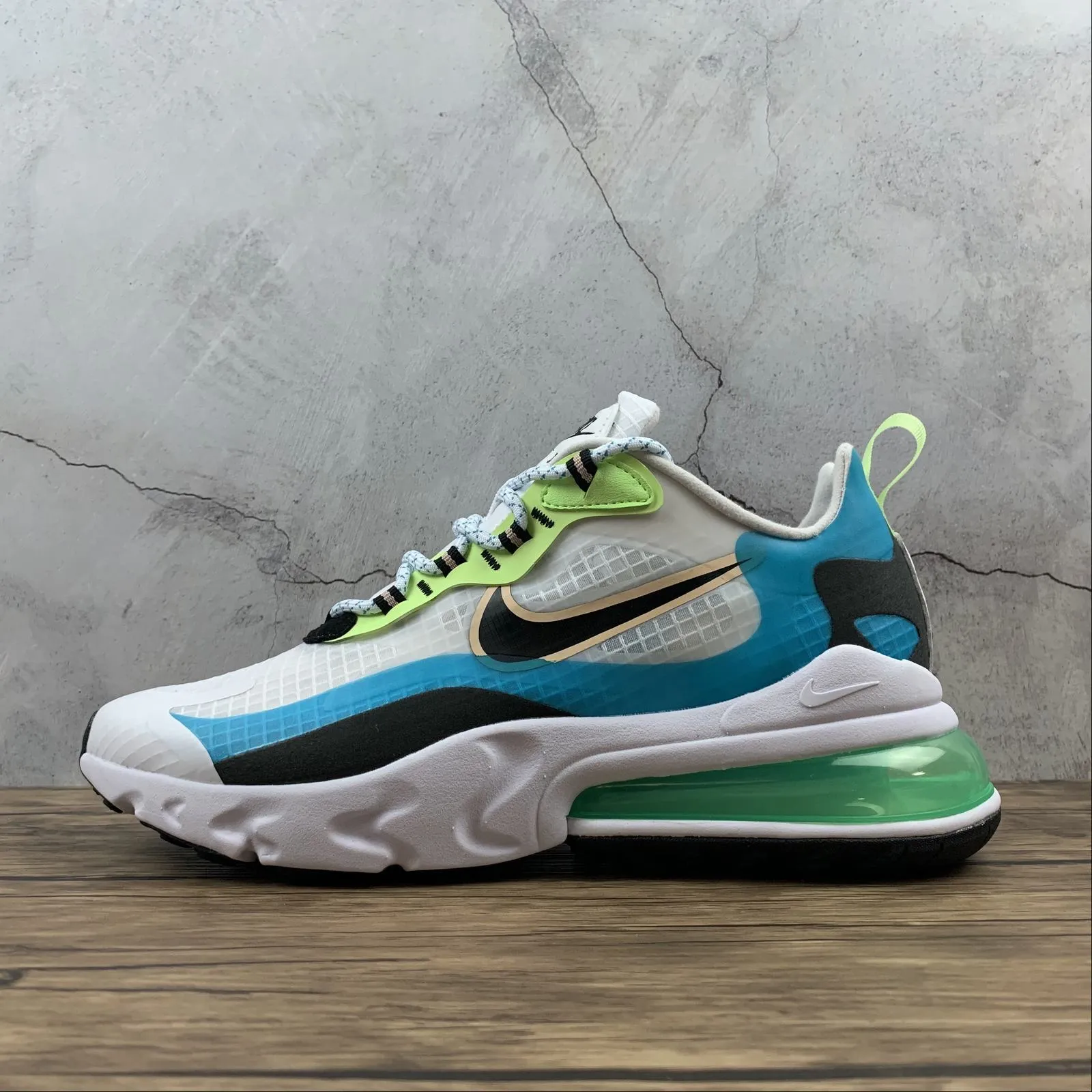 practical - elegance Air Max 270 React SE Oracle Aqua Black-Ghost Green CT1265-300