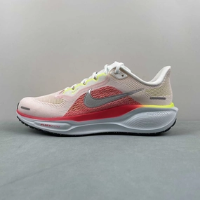 Air Zoom Pegasus 41 White Bright Crimson Glacier Blue Chrome FD2722-100 Breathable Gear Breathable fabric