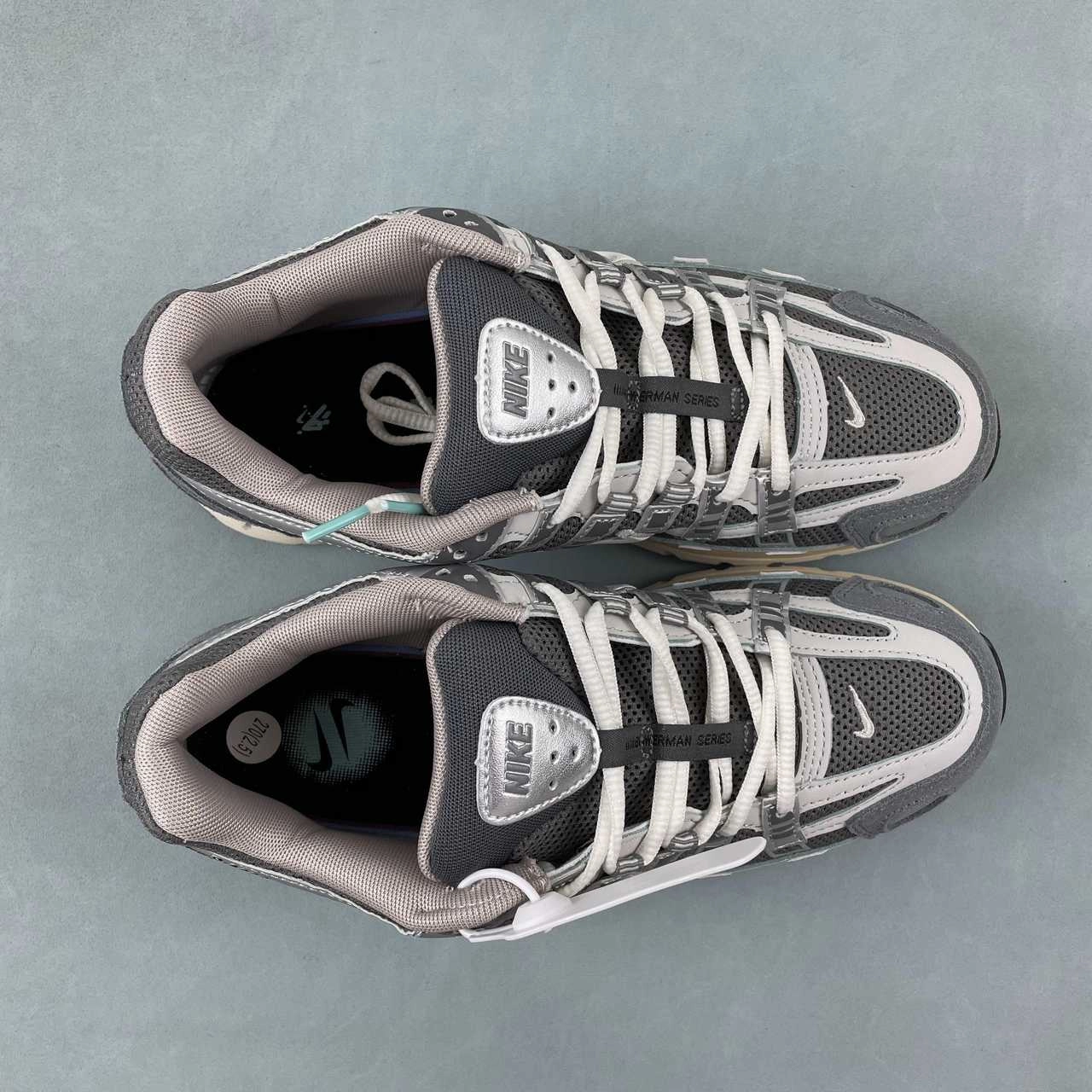 Motion Zone Outsole grooves promote better grip and motion control Nike P-6000 Flat Pewter Light Iron Ore Metallic Silver White FN7509-029