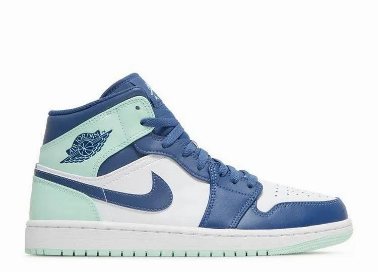 Air Jordan 1 Mid Blue Mint Everyday Routine Root Hike