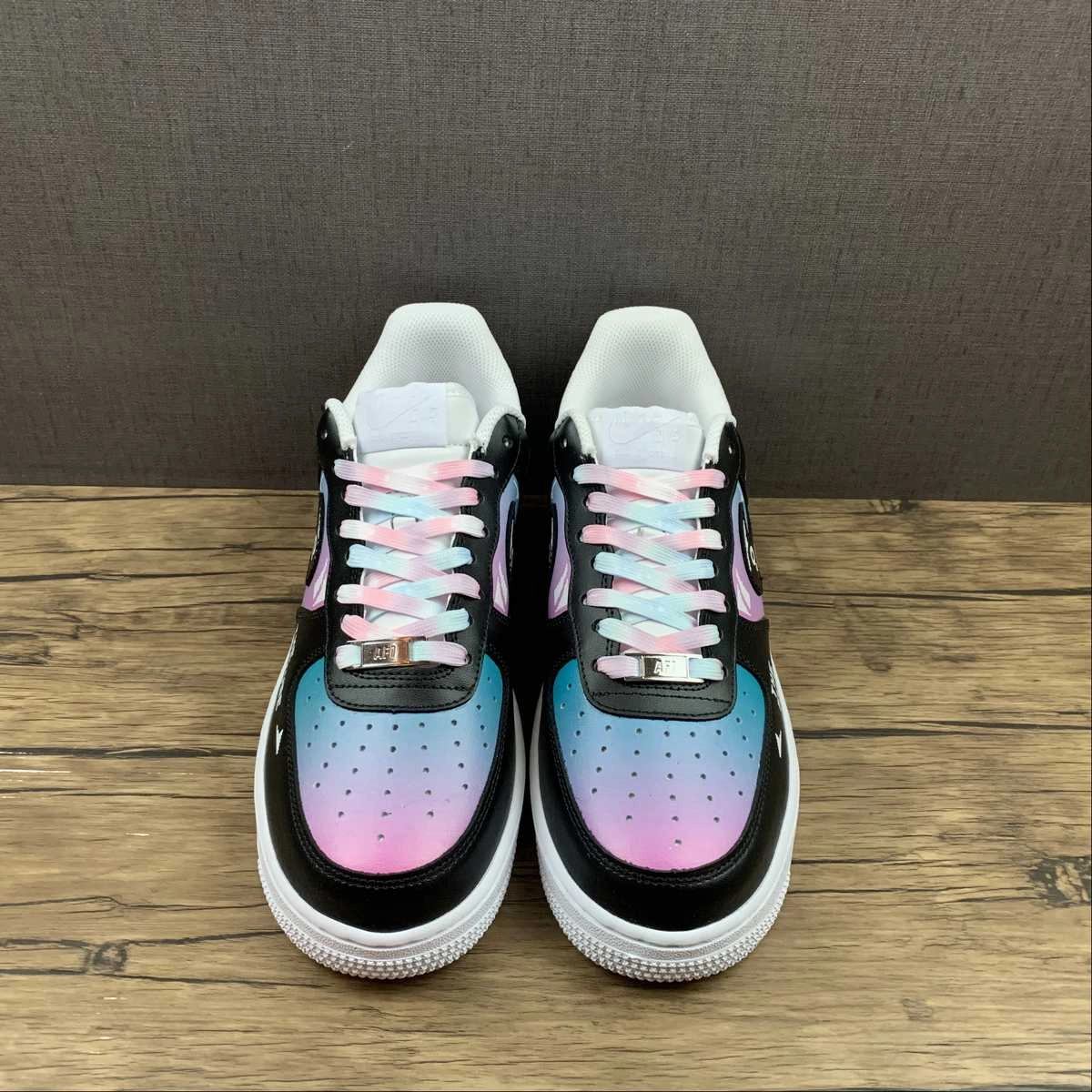 Flexible form Velcro Strap Air Force 1 07 Low Video Game Customised CW2288-111