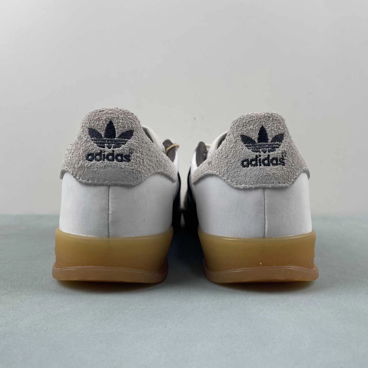 Hikari Shibata x Adidas Gazelle Indoor Core White Night Gray Cream White IH9985 Fashion Fit