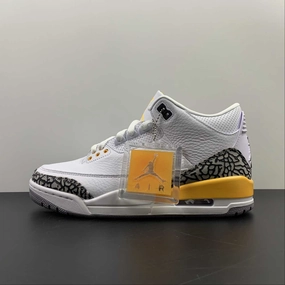 Street Vibes Classic Wear Air Jordan 3 Retro White Laser Orange Cement Grey Black CK9246-108