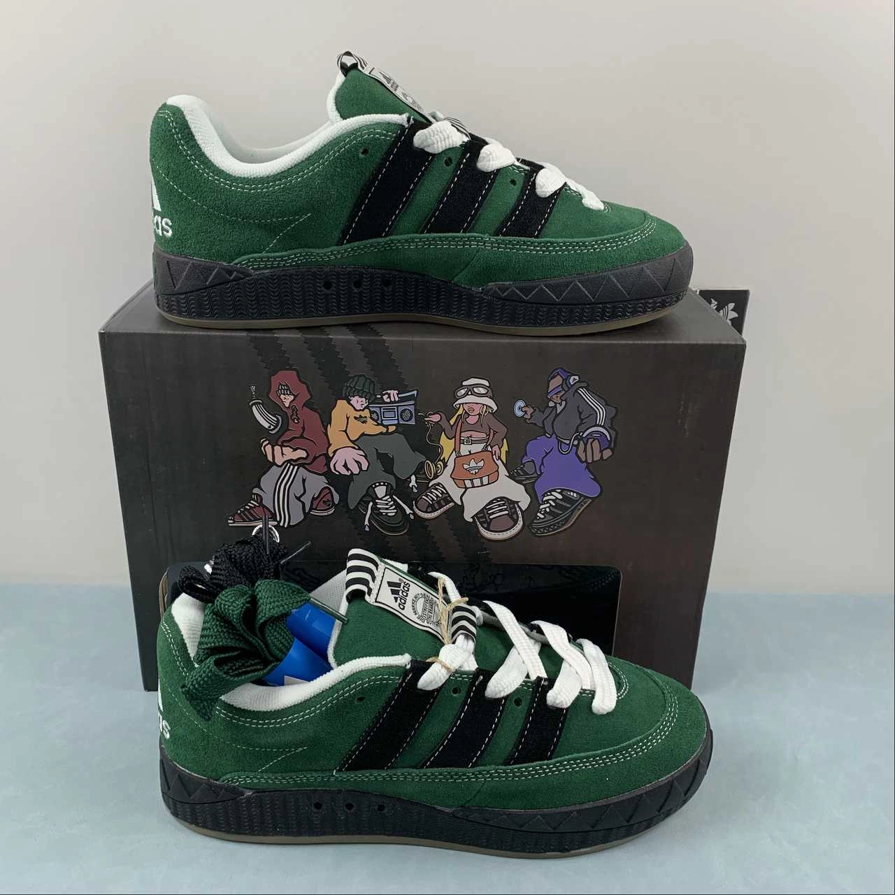 Adidas Adimatic YNuK Dark Green Core Black Off White IE2164 5K