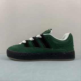 Adidas Adimatic YNuK Dark Green Core Black Off White IE2164 Travel-friendly decline running shoes