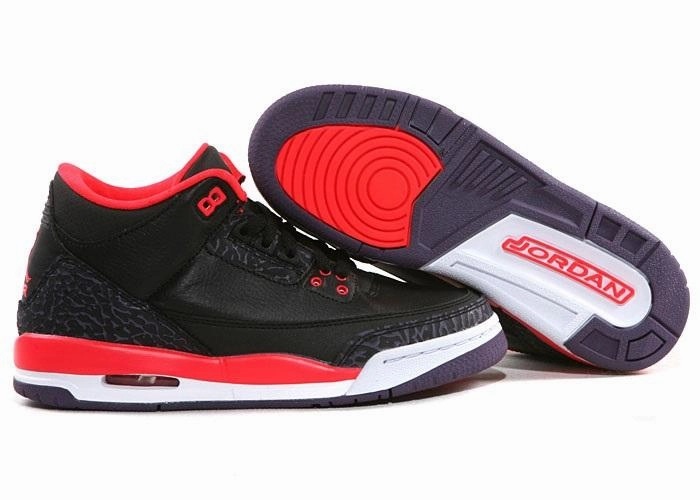 Air Jordan 3 Retro Bright Crimson 136064-005 Soft Landing