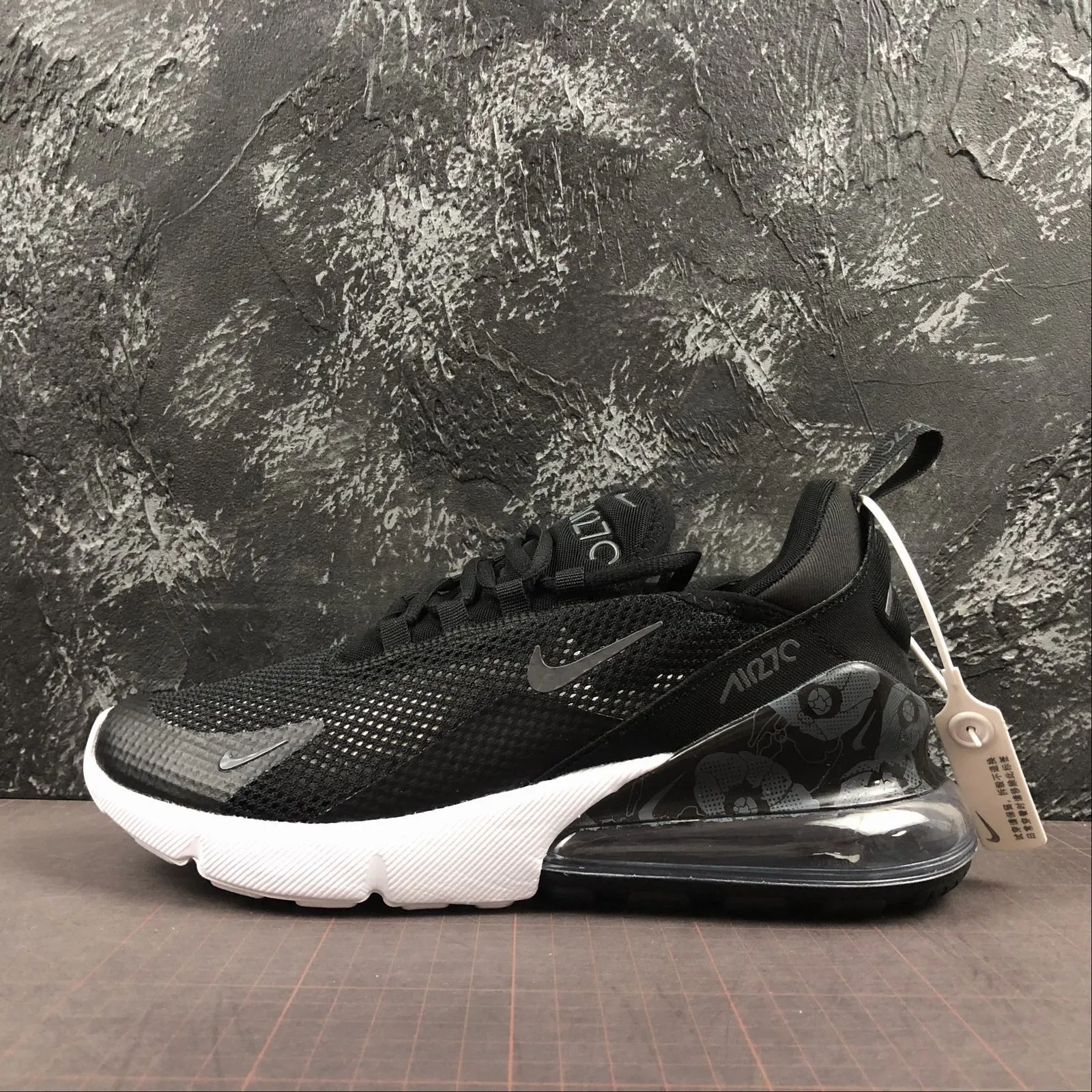 Air Max 270 Black Gray AR0499-105 peak - running