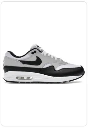 Nike Air Max 1 Essential White Pure Platinum Black flat track running shoes