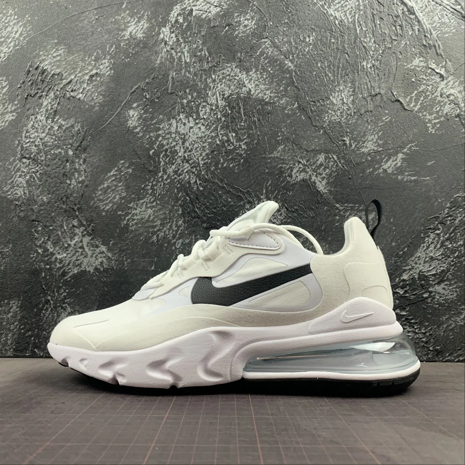 Air Max 270 React White Black CI3899-101 trekking post - run stretch
