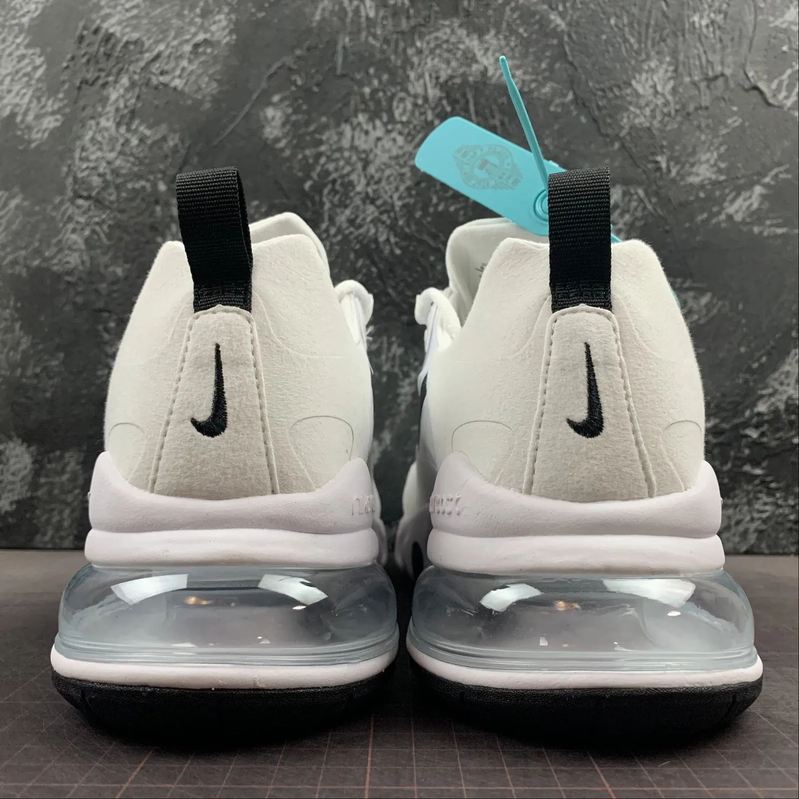 Air Max 270 React White Black CI3899-101 group running