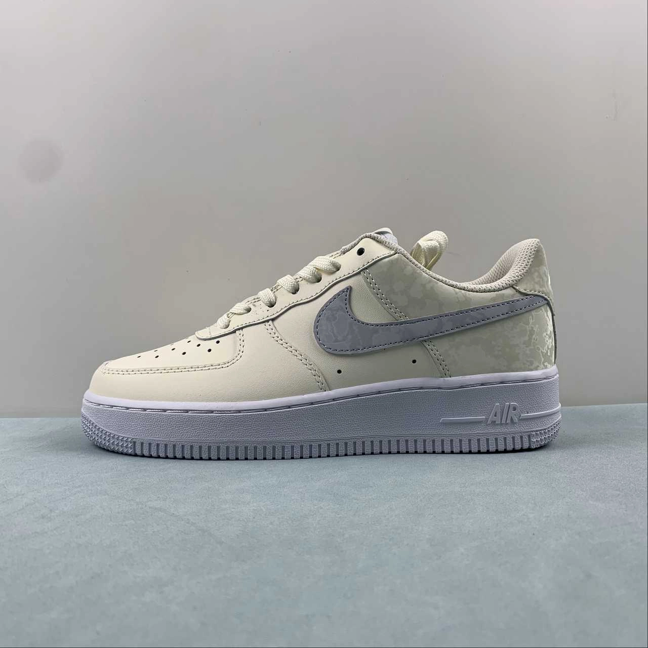 Evening Ready Air Force 1 Low Pale Ivory Sea Glass White Football Gray CT3839-110