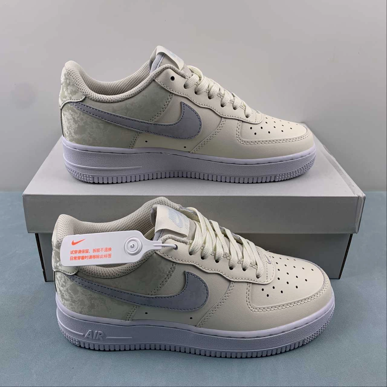 Air Force 1 Low Pale Ivory Sea Glass White Football Gray CT3839-110 Evening Ready Fog Hike