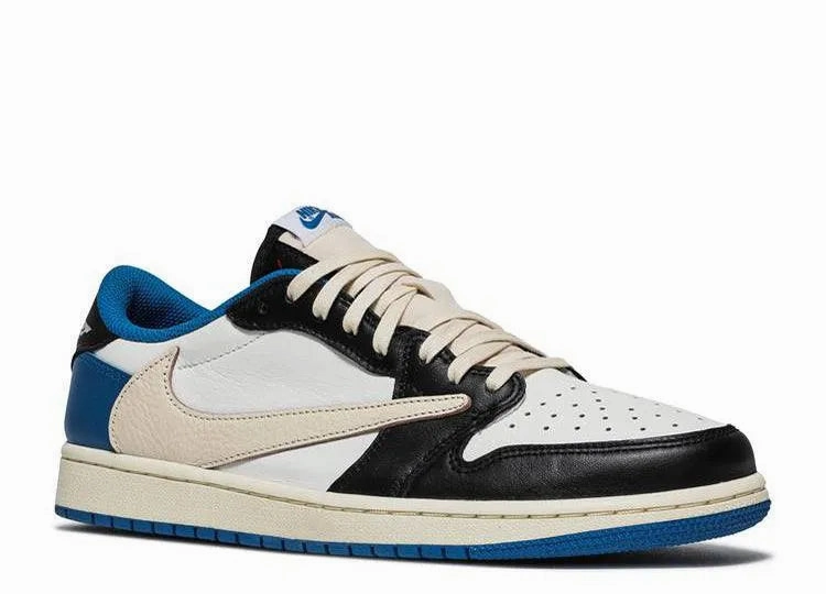 Air Jordan 1 Low Travis Fragment Street Ease Fog Step