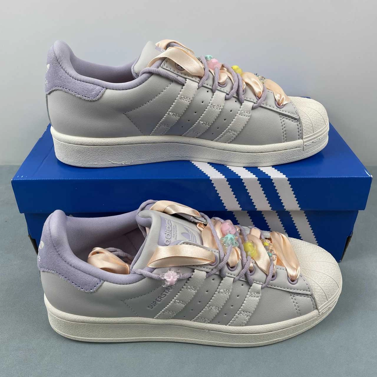 Adidas Superstar Purple Light Grey Off White IF1804 ergonomic running shoes