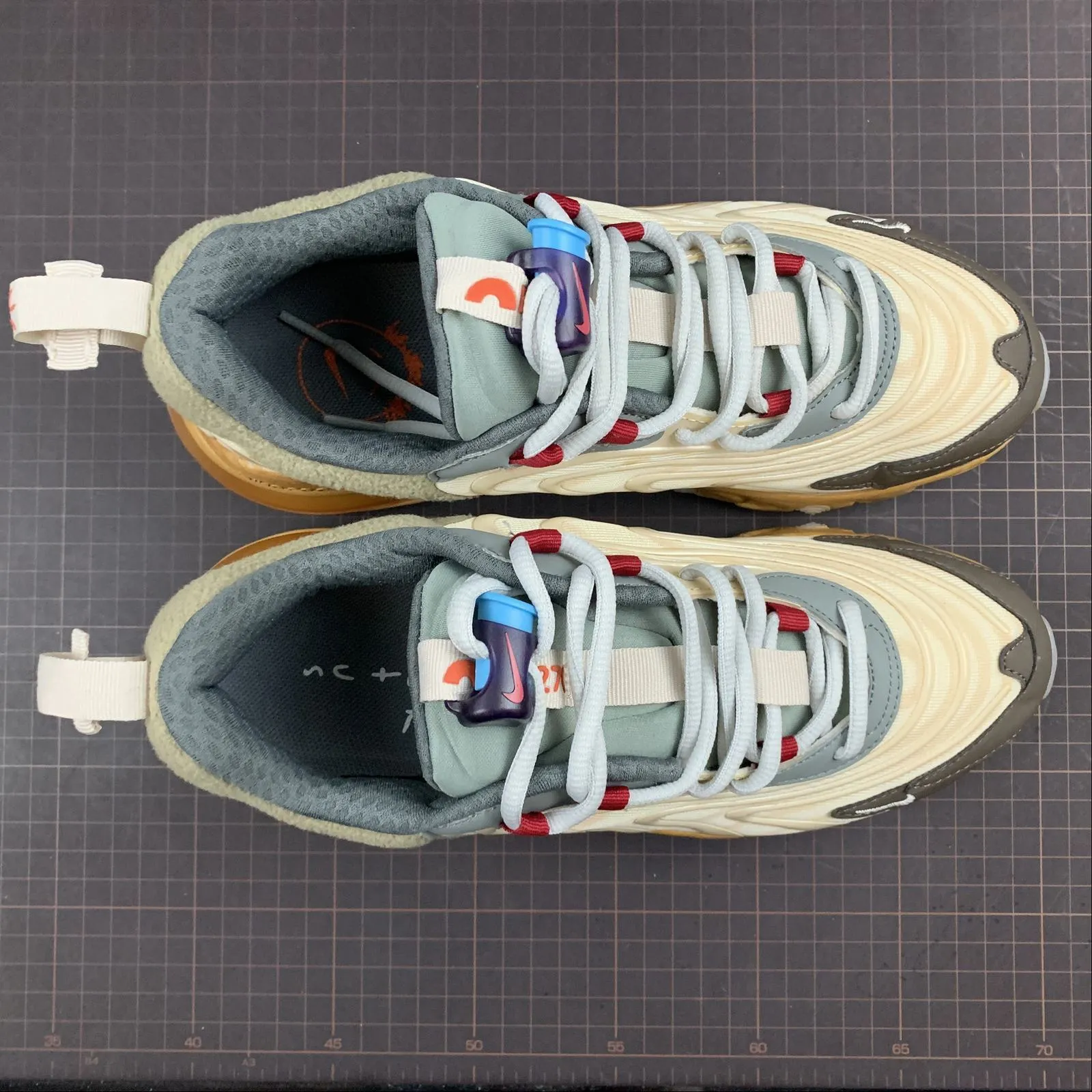 Heel lock energy - return Air Max 270 React Off-White Light Gray Turquoise CT2864-200