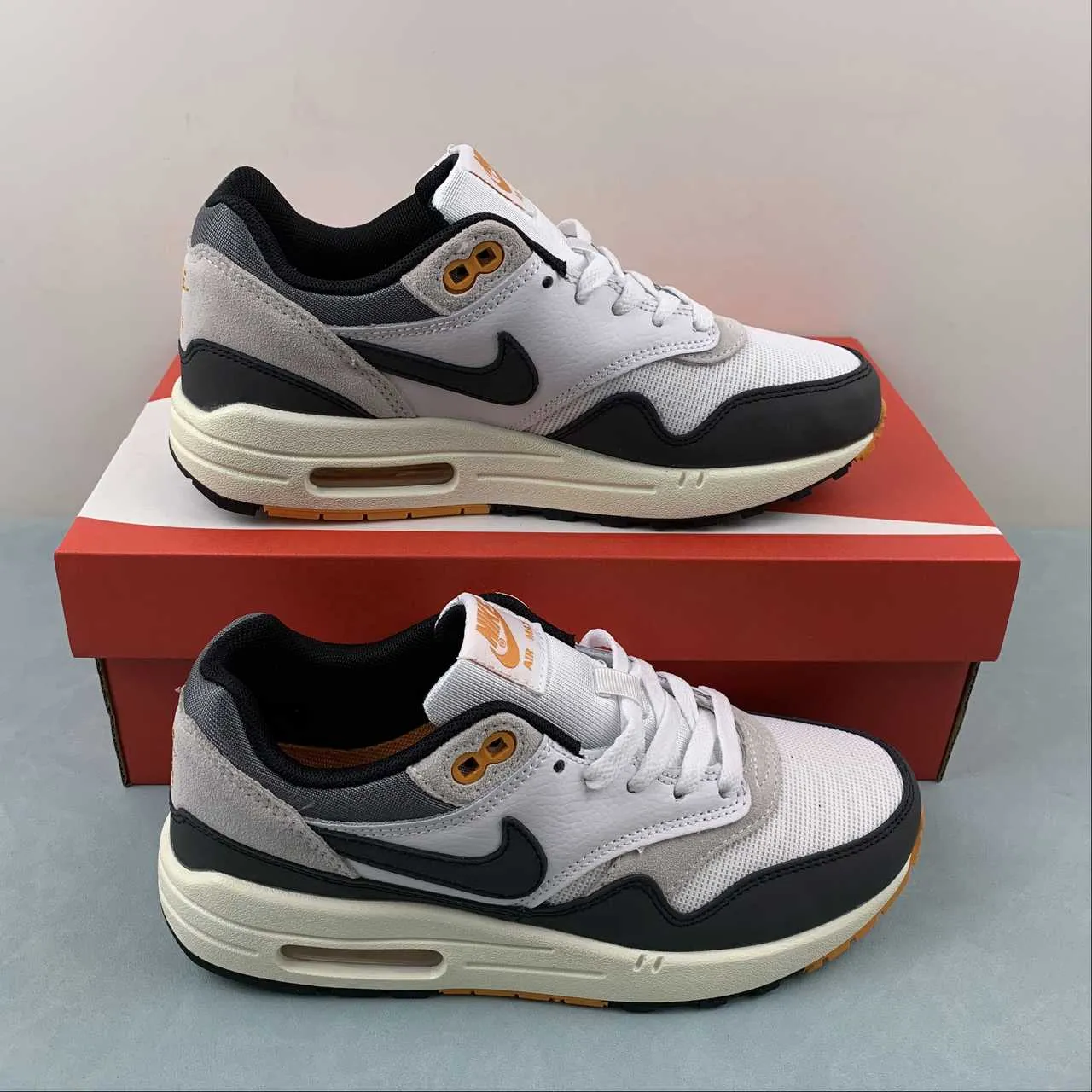 Air Max 1 Athletic Deptment Black Forest Neutral Grey Varsity Maize FN7487-133 Stylish Shoes