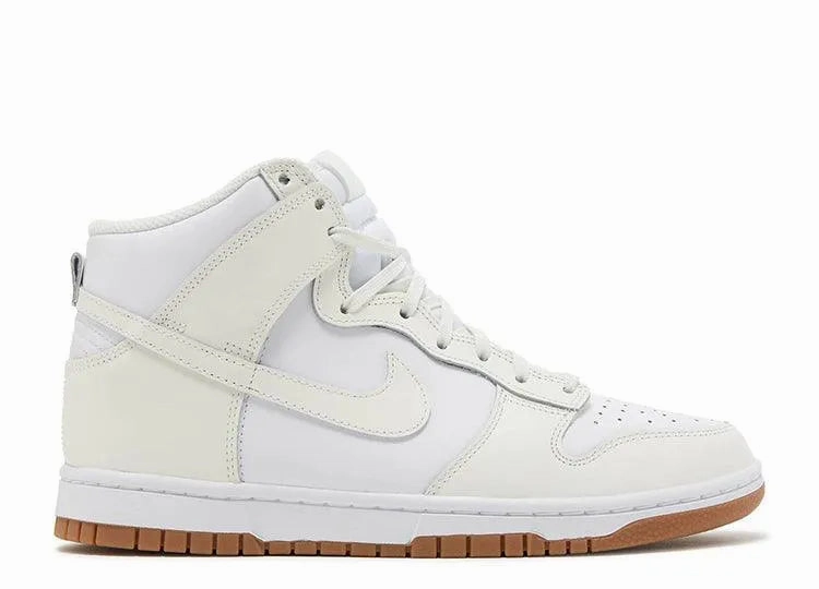 Layered sole Sculpted cushioning Nike Dunk High Sail Gum (W)