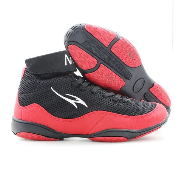 Maultby 1.0 Speed Men's Boxing Training Boot Black / Red Wrestling Shoes