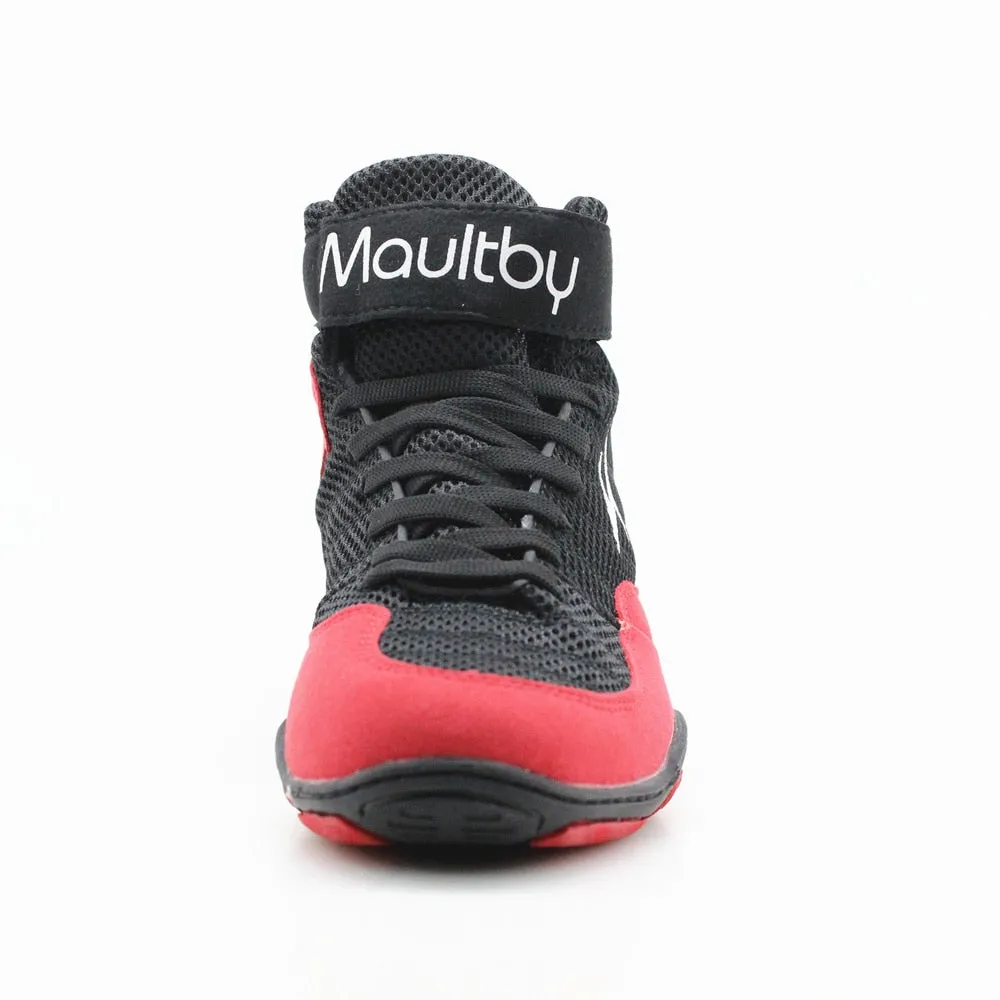 Maultby 1.0 Speed Men's Boxing Training Boot Black / Red Wrestling Shoes