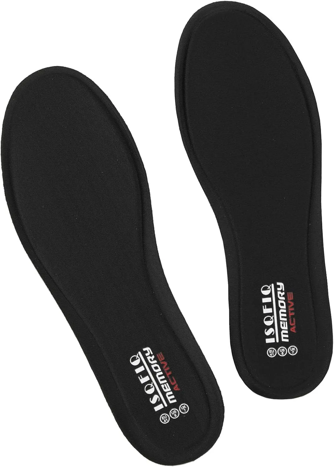 Memory Foam Insoles for Men, Replacement Shoe Inserts for Work Boot, Sneakers, Running Shoes, Cushion Shock Absorbing for Foot Pain Relief, Comfort Inner Soles Black US 8W/6M