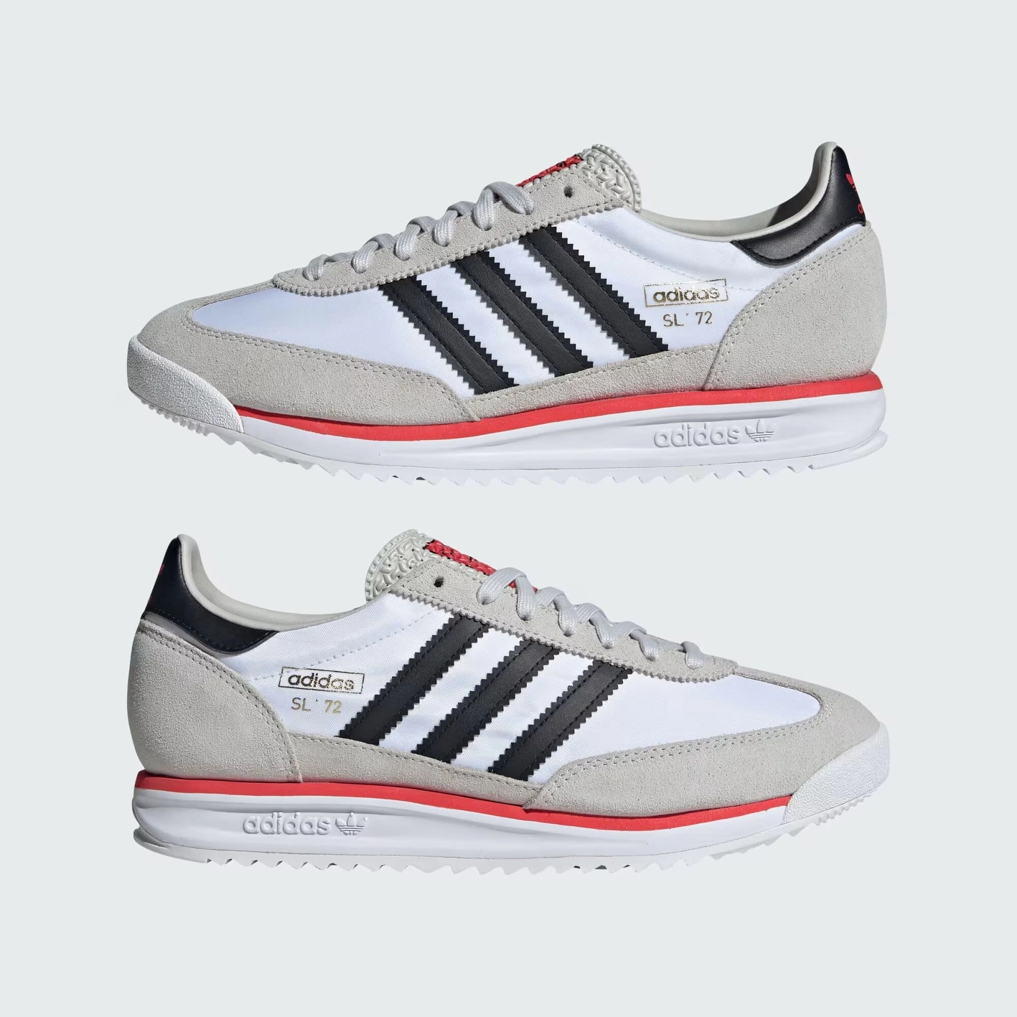 extra - narrow running wear 10k - specific shoes Adidas SL 72 RS Cloud White Core Black Grey One JS0746