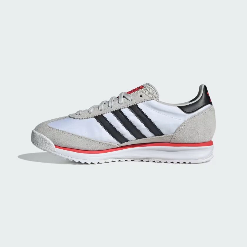 Adidas SL 72 RS Cloud White Core Black Grey One JS0746 running in a park trail Smooth transition