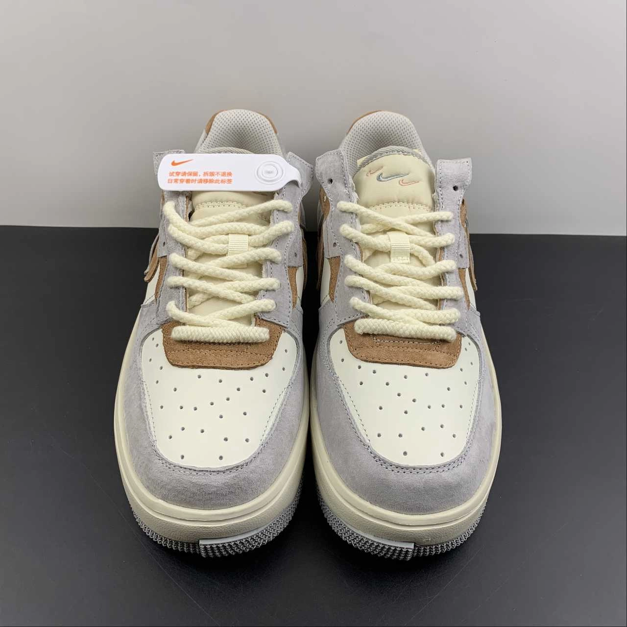Air Force 1 FONTANKA Beige Brown Ante CW6688-606 Compact Build