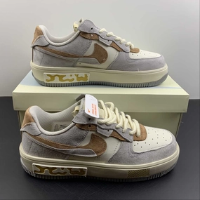 Air Force 1 FONTANKA Beige Brown Ante CW6688-606 Trail Walk Stretchable Material