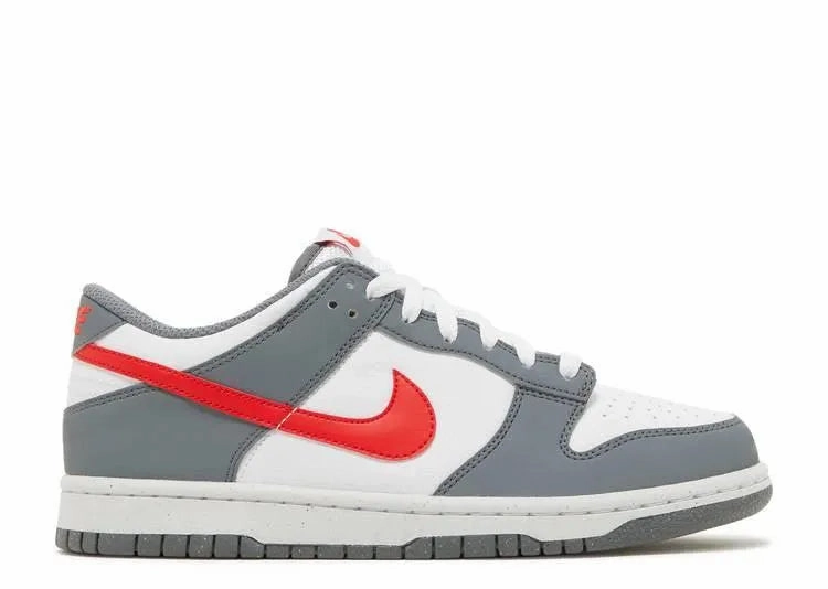 Nike Dunk Low Next Nature Smoke Grey Red (GS) Agile Walk Quick Adaptation