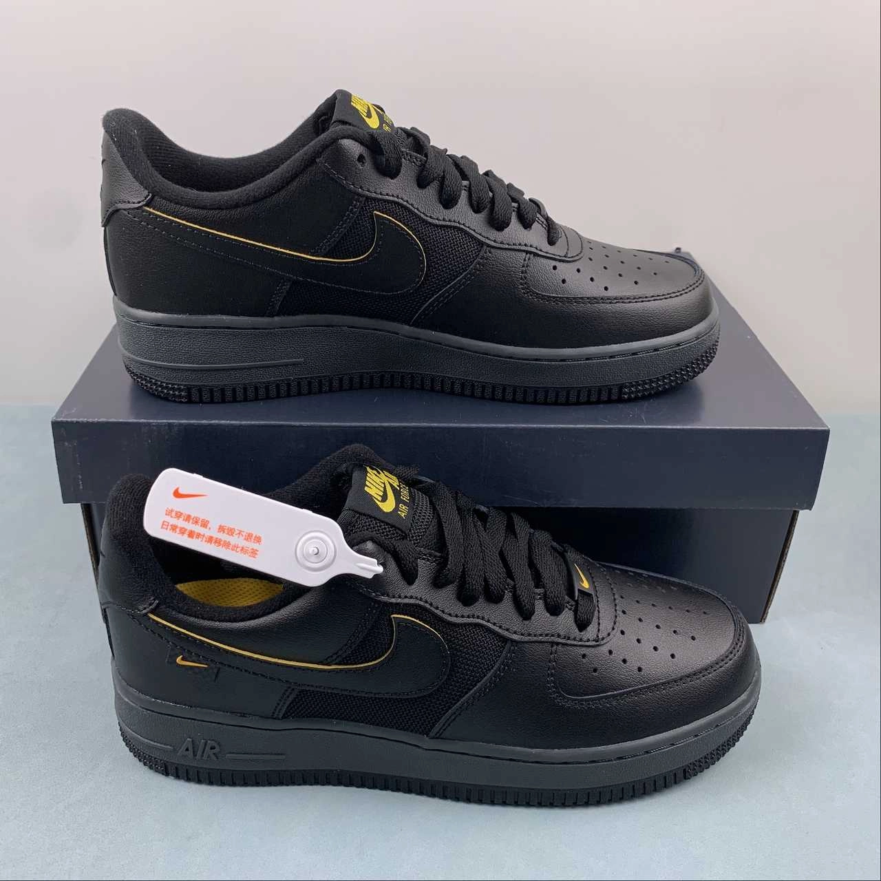 Weekend Comfort Air Force 1 07 Low Black University Gold FZ4617-001
