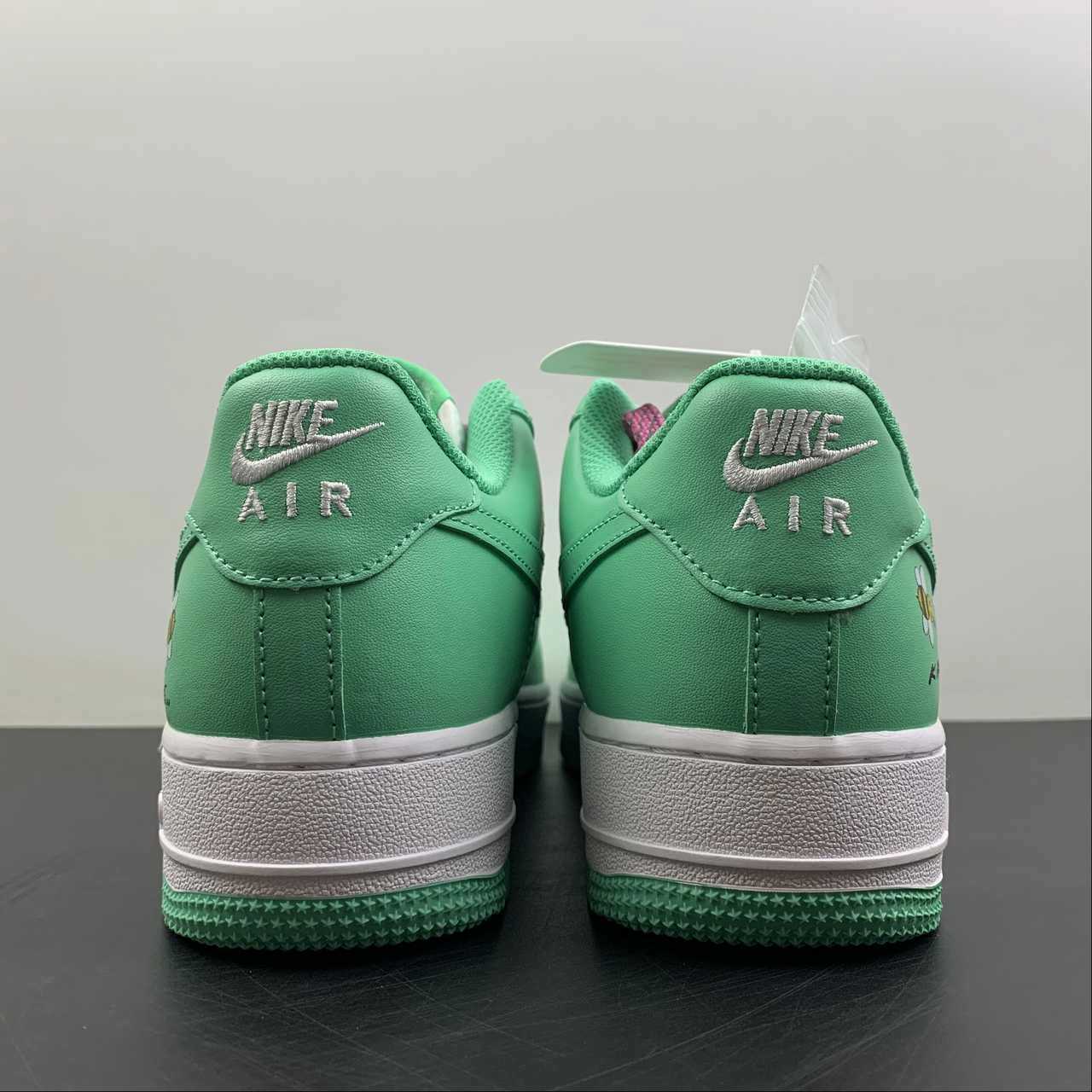 Air Force 1 07 Low Mint Green White Customised BS8871-104 Warm Liner