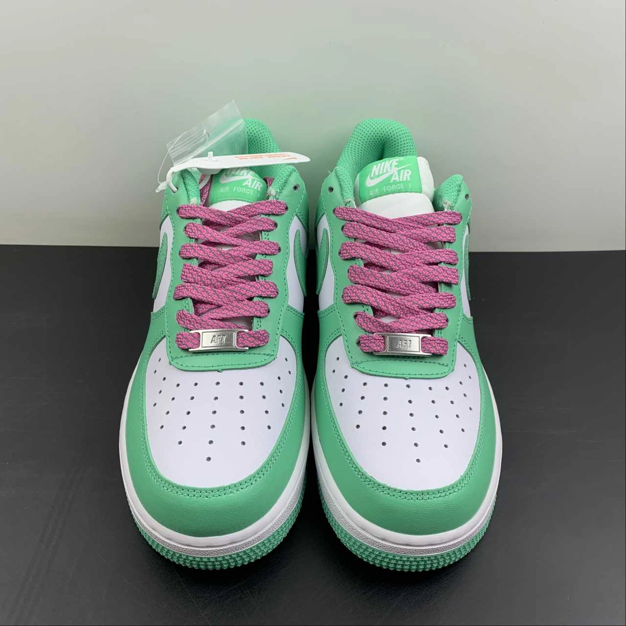 Air Force 1 07 Low Mint Green White Customised BS8871-104 comfort feature SlipResistant