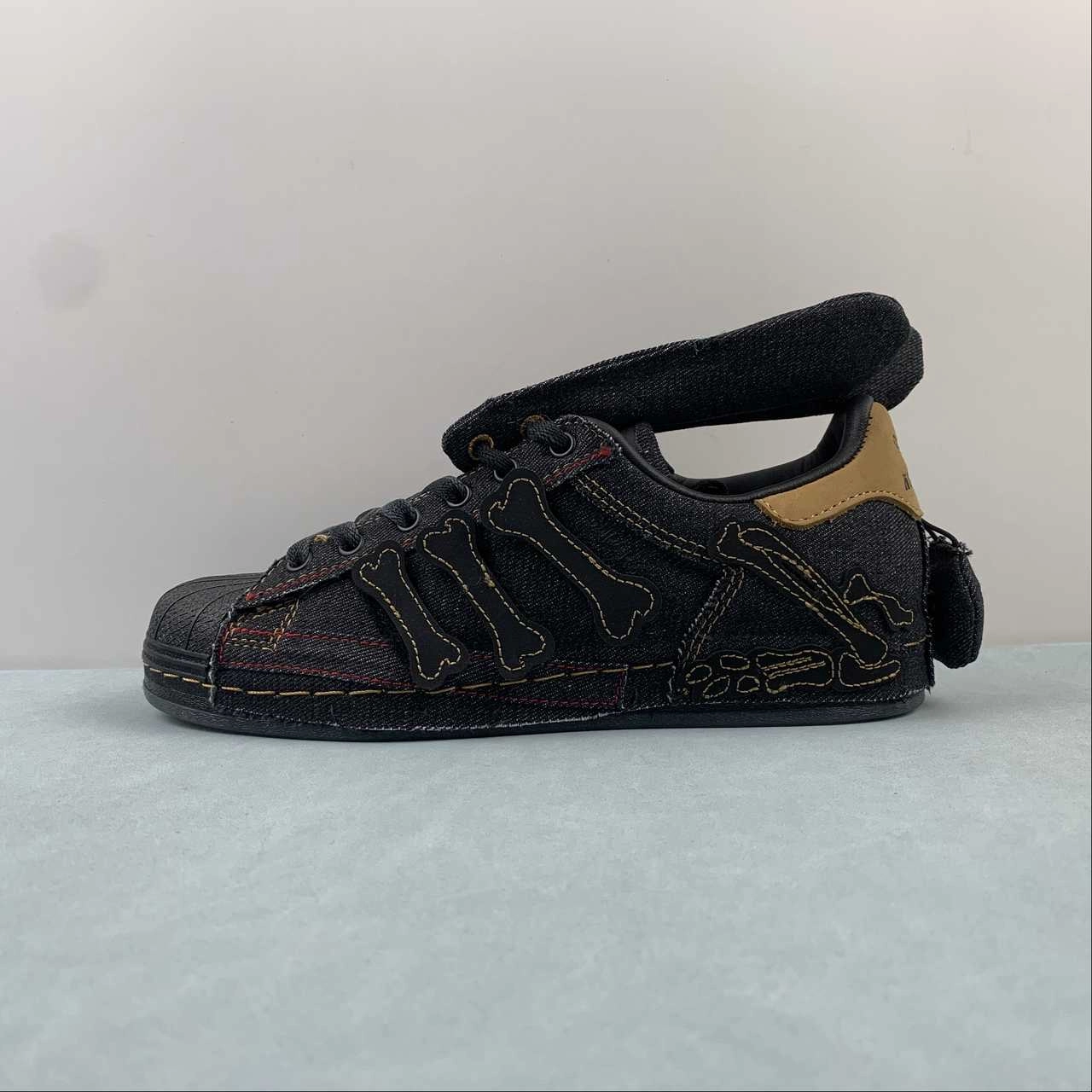 Melting Sadness x Adidas Superstar Halloween Core Black Brown IG9632 high - end shoes rough shoes
