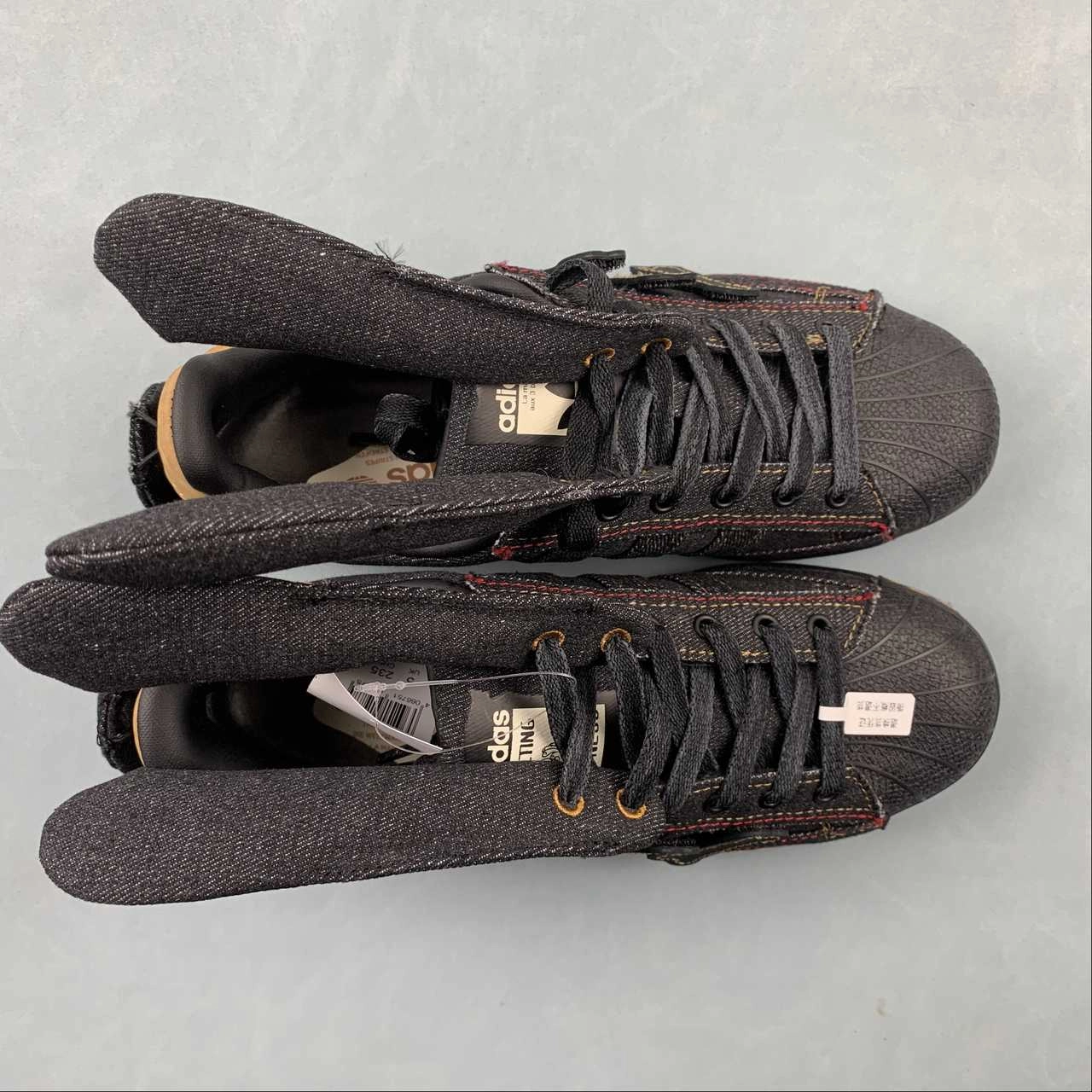 trendy running shoes running in a gondola area shoes Melting Sadness x Adidas Superstar Halloween Core Black Brown IG9632