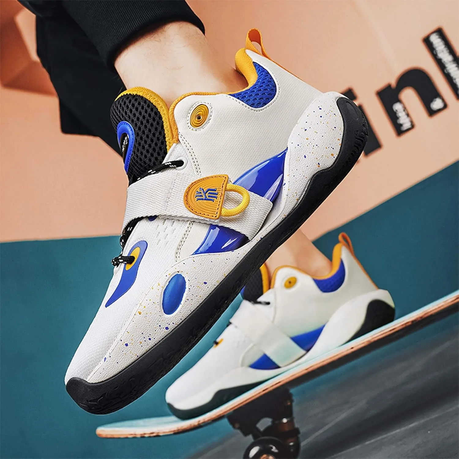 Men Women Professional Basketball Shoes Fashion Sneakers Indoor or Outdoor Training Running Shoes Teenagers Street Fighting Basketball Sneakers