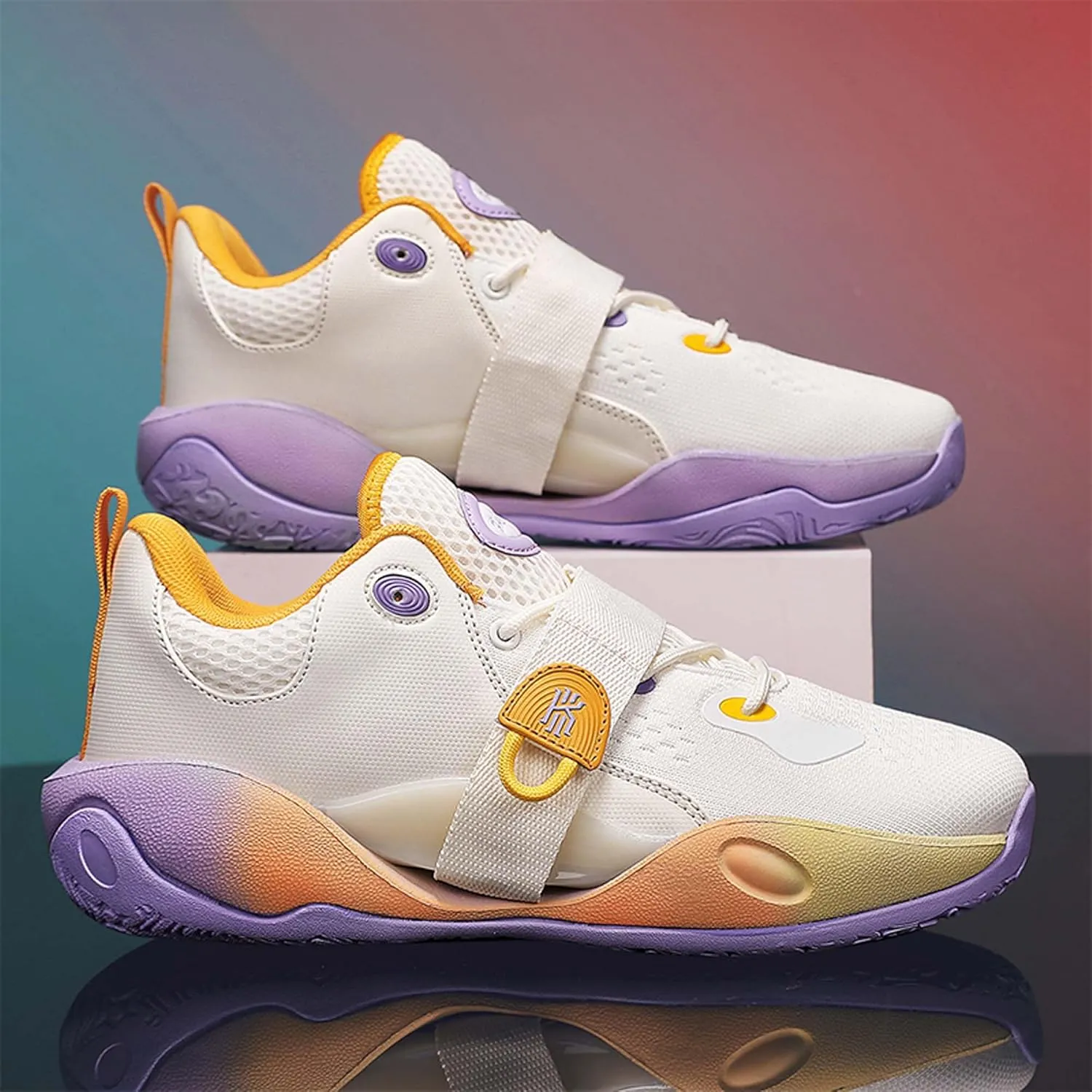 Men Women Professional Basketball Shoes Fashion Sneakers Indoor or Outdoor Training Running Shoes Teenagers Street Fighting Basketball Sneakers