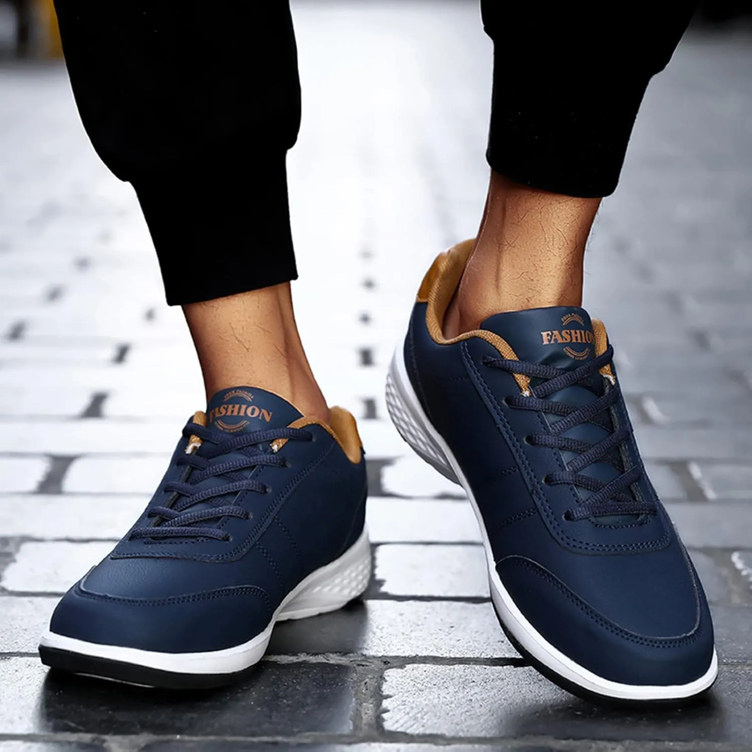Men's Arch Support Insole Shoes Lightweight Breathable Walking Shoe Gym Tennis Outdoor Non Slip Jogging Sneakers